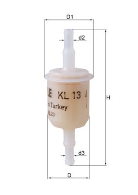 Фільтр палива MAHLE KL13OF