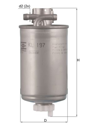 Фільтр палива MAHLE KL197