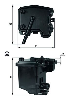 Фільтр палива MAHLE KL431D