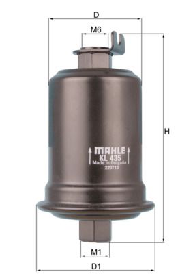 Kuro filtras MAHLE KL435