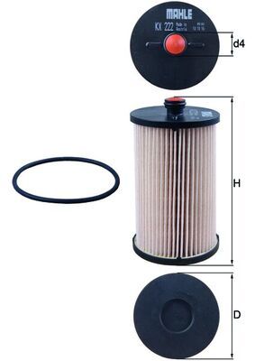 Fuel Filter MAHLE KX222D