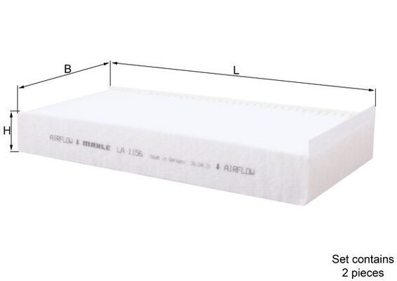 Filter, cabin air MAHLE LA1156/S
