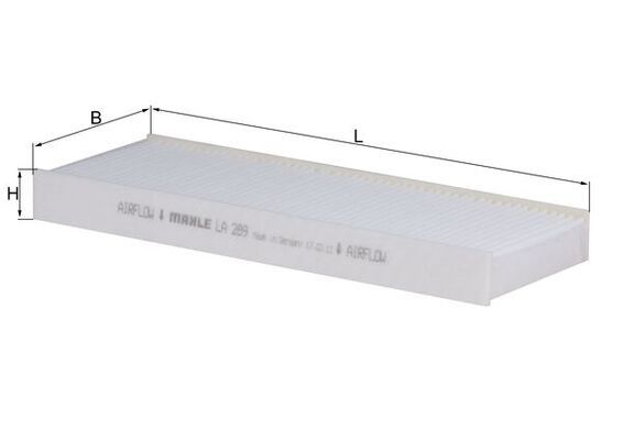Filtras, salono oras MAHLE LA289