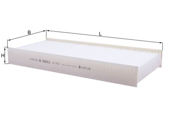 Filtras, salono oras MAHLE LA412