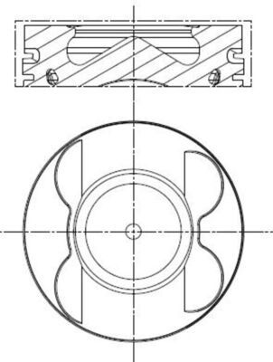 Piston MAHLE 001 PI 00107 000