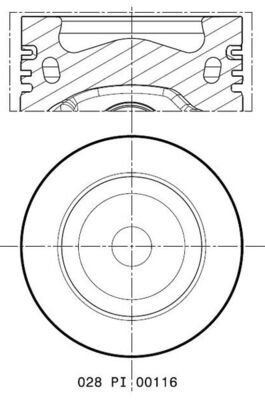 Piston MAHLE 028 PI 00116 000