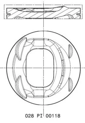 Поршень MAHLE 028PI00118001