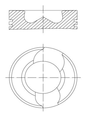 Stūmoklis MAHLE 0309800