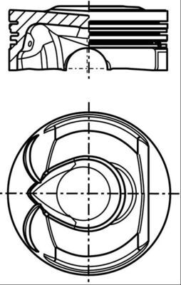 Stūmoklis MAHLE 039 PI 00123 000