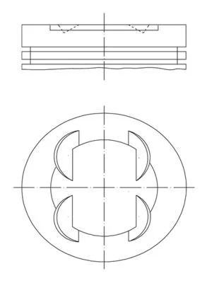 Поршень MAHLE 681 PI 00109 001