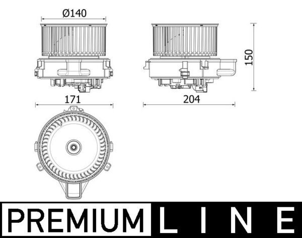 Vidaus pūtiklis MAHLE AB284000P