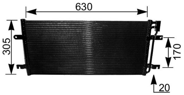 Kondensatorius, oro kondicionierius MAHLE AC231000S