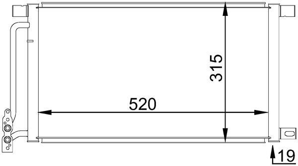 Kondensatorius, oro kondicionierius MAHLE AC 235 001S