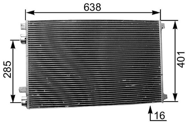 Kondensatorius, oro kondicionierius MAHLE AC360001S