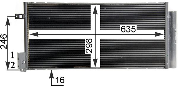 Kondensatorius, oro kondicionierius MAHLE AC505001S