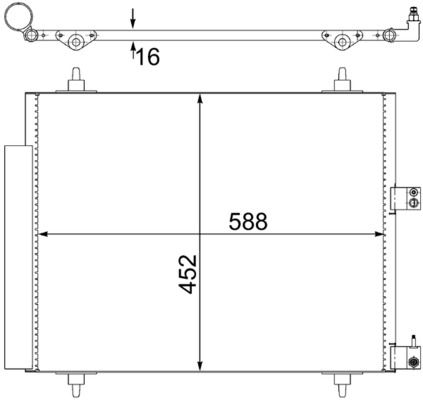 Kondensatorius, oro kondicionierius MAHLE AC 515 000S