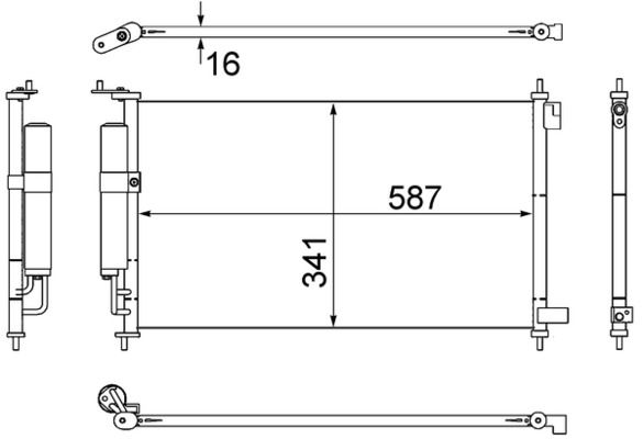 Kondensatorius, oro kondicionierius MAHLE AC 559 000S