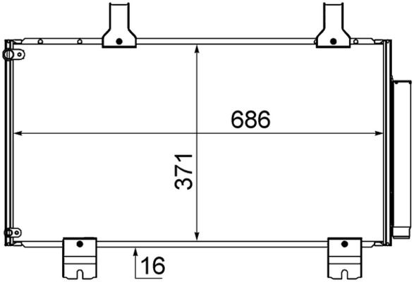 Kondensatorius, oro kondicionierius MAHLE AC610000S