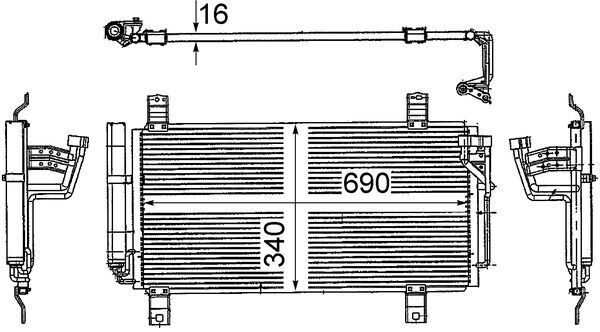 Kondensatorius, oro kondicionierius MAHLE AC 714 000S