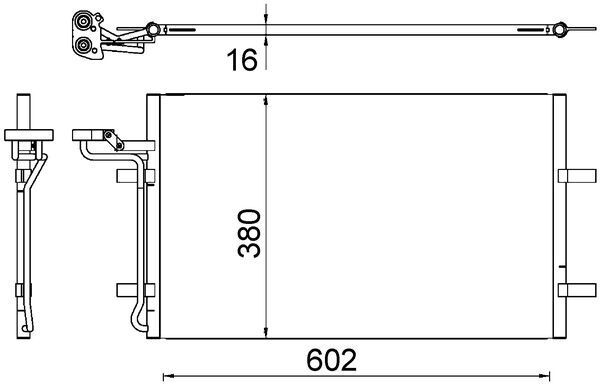 Kondensatorius, oro kondicionierius MAHLE AC 725 000S