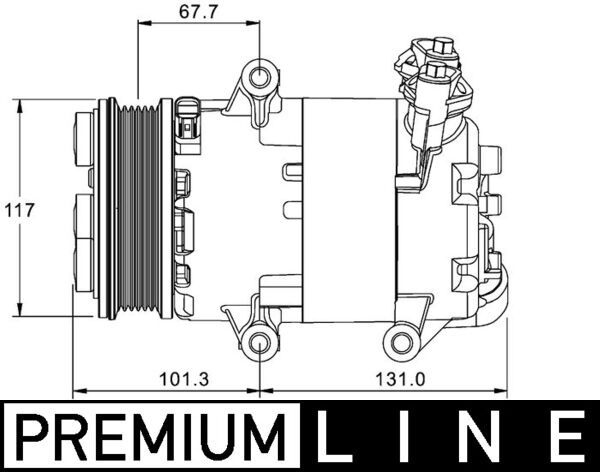 Kompresorius, oro kondicionierius MAHLE ACP1330000P