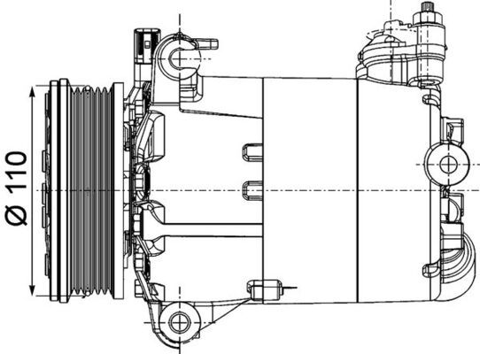 Kompresorius, oro kondicionierius MAHLE ACP 1357 000P