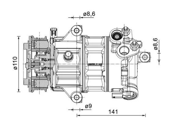 Kompresorius, oro kondicionierius MAHLE ACP 1491 000P