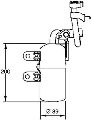 Dryer, air conditioning MAHLE AD 280 000P