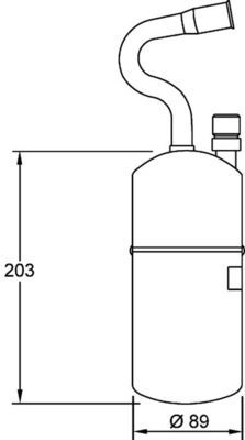 Dryer, air conditioning MAHLE AD 34 000S