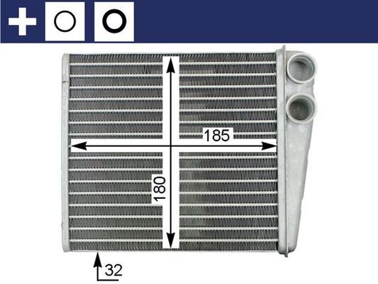 Heat Exchanger, interior heating MAHLE AH208000S