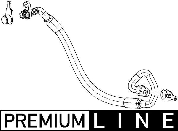 High Pressure Line, air conditioning MAHLE AP101000P