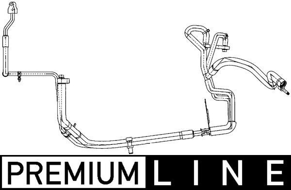 High-/Low Pressure Line, air conditioning MAHLE AP113000P