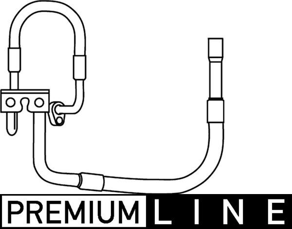 High-/Low Pressure Line, air conditioning MAHLE AP78000P