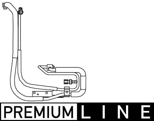 High-/Low Pressure Line, air conditioning MAHLE AP95000P