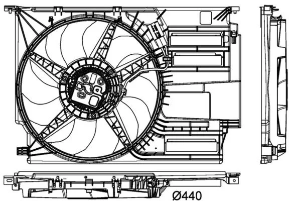 Ventiliatorius, radiatoriaus MAHLE CFF404000P