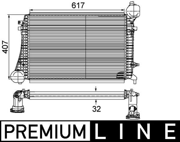 Charge Air Cooler MAHLE CI167000P