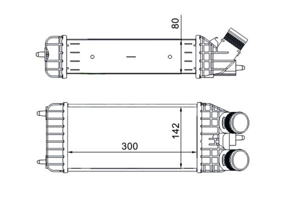 Охолоджувач наддувального повітря MAHLE CI 210 000S