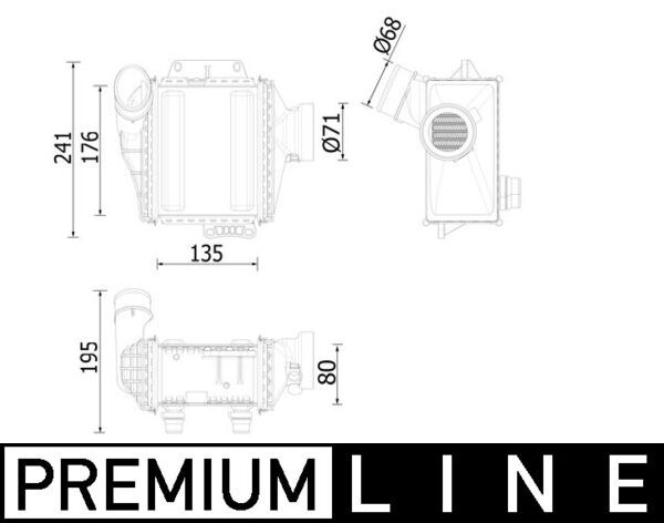 Charge Air Cooler MAHLE CI 539 000P