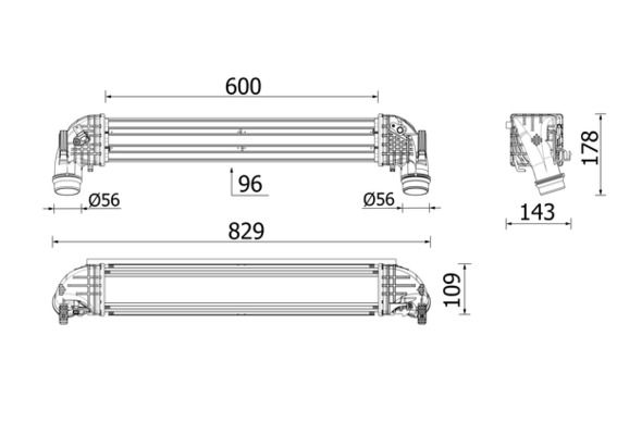 Charge Air Cooler MAHLE CI624000P