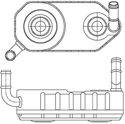 Oil Cooler, automatic transmission MAHLE CLC177000S