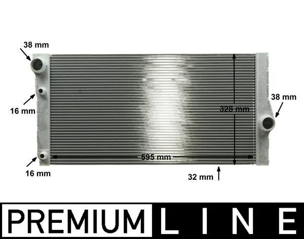 Radiatorius, variklio aušinimas MAHLE CR 1147 000P