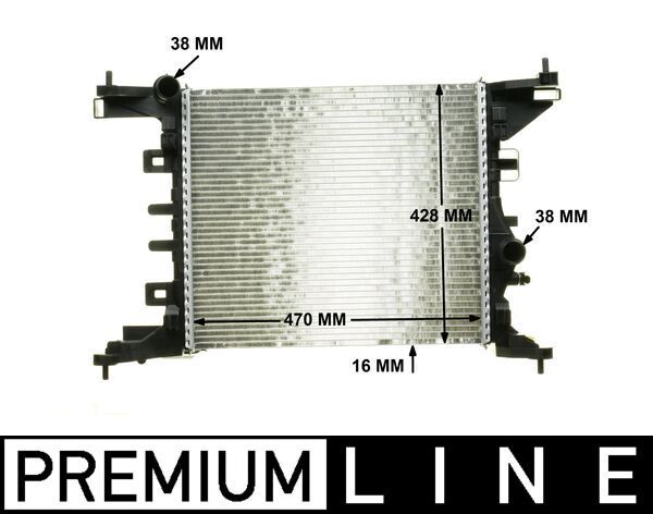 Radiator, engine cooling MAHLE CR 1187 000P