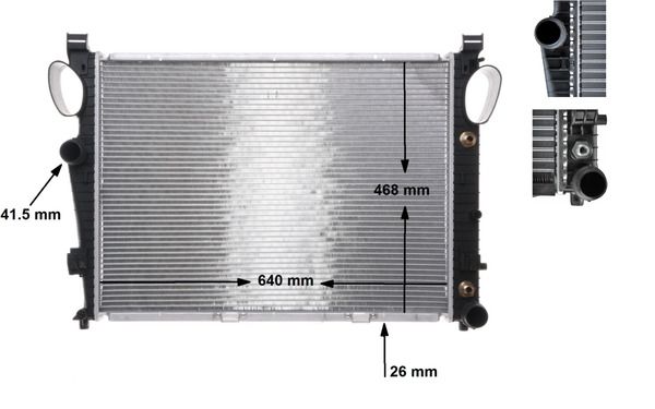 Radiatorius, variklio aušinimas MAHLE CR304000S