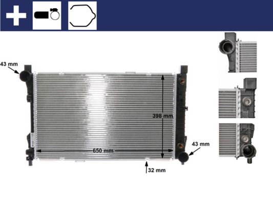 Radiatorius, variklio aušinimas MAHLE CR387000S