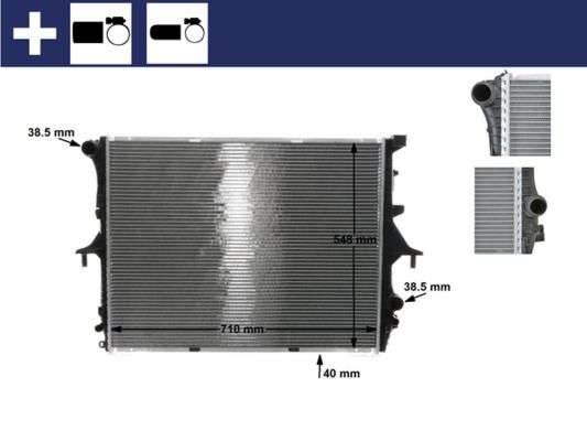 Radiator, engine cooling MAHLE CR 571 000S