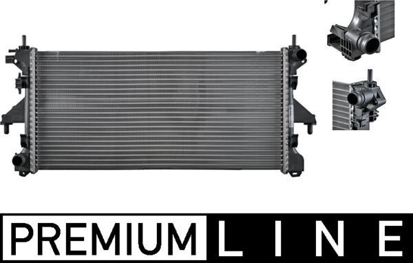 Радіатор, система охолодження двигуна MAHLE CR 880 000P