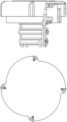 Dangtelis, radiatorius MAHLE CRB 21 000P