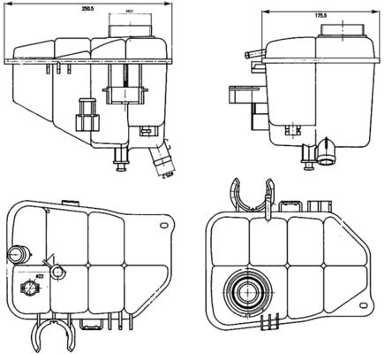 Розширювальний бачок, охолоджувальна рідина MAHLE CRT126000S