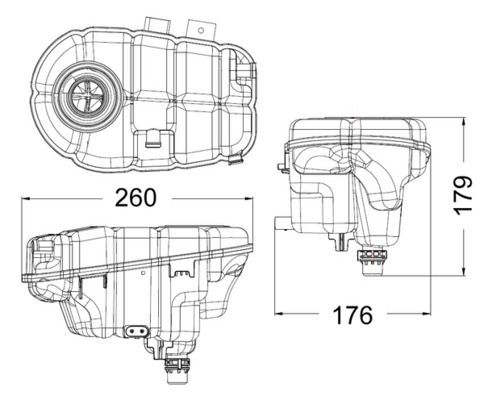 Розширювальний бачок, охолоджувальна рідина MAHLE CRT60000S