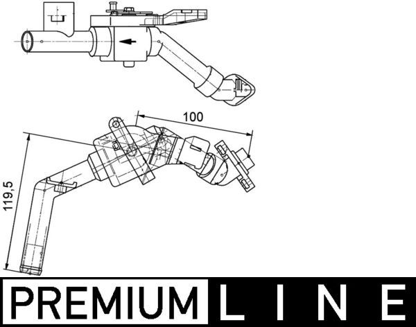 Клапан регулювання подачі охолоджувальної рідини MAHLE CV8000P